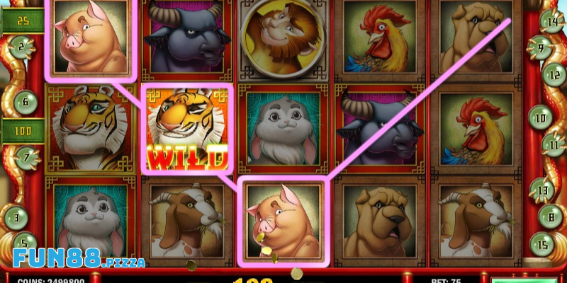 Các tính năng trong trò chơi nổ hũ Chinese New Year